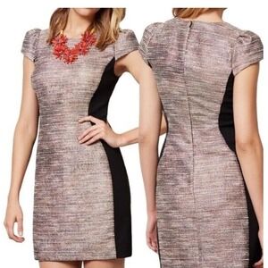 Moulinette Soeurs Anthropologie Size 12 Grisaille Metallic Tweed Sheath Dress